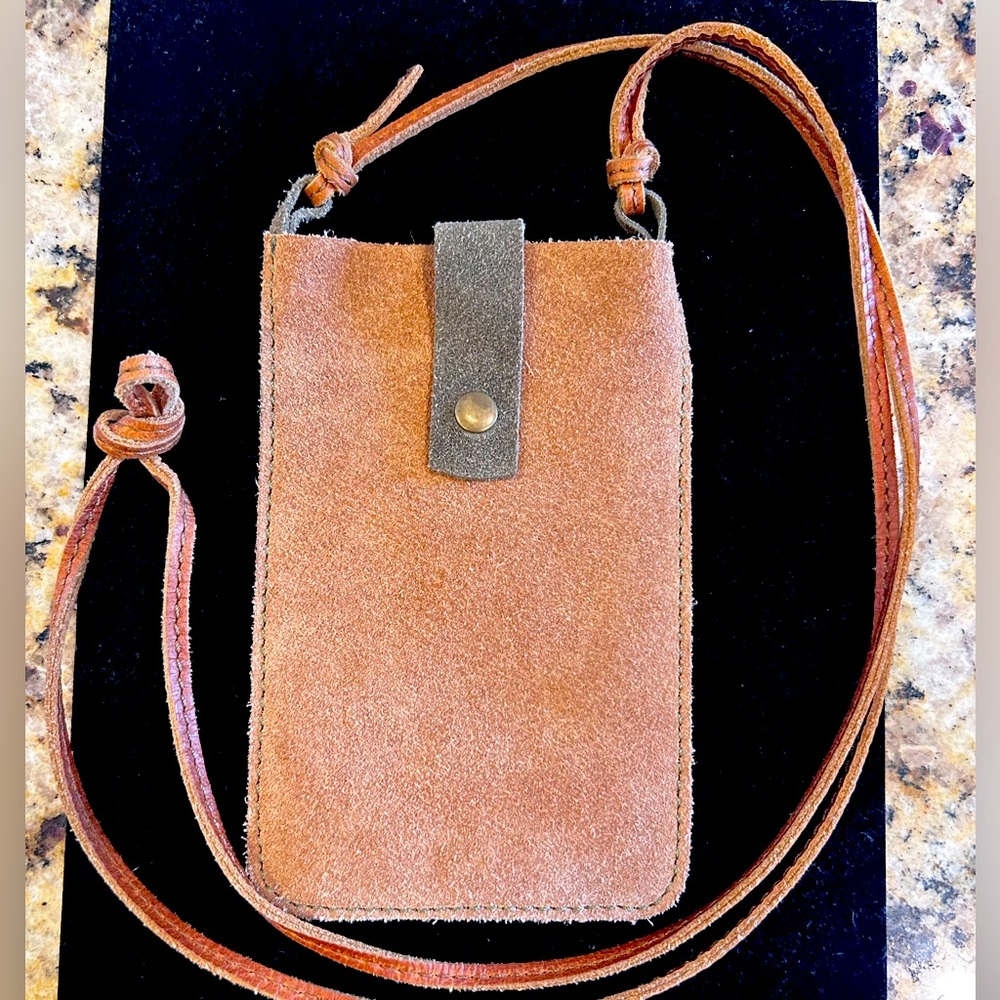 Leather Phone crossbody bag